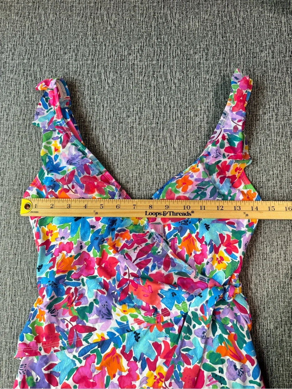 Tommy Bahama Women’s Watercolor Floral Wrap Front One - Piece Swimsuit